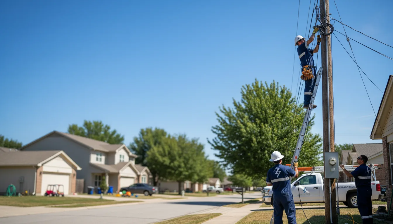 Residential electrician providing installation services in Gower, MO